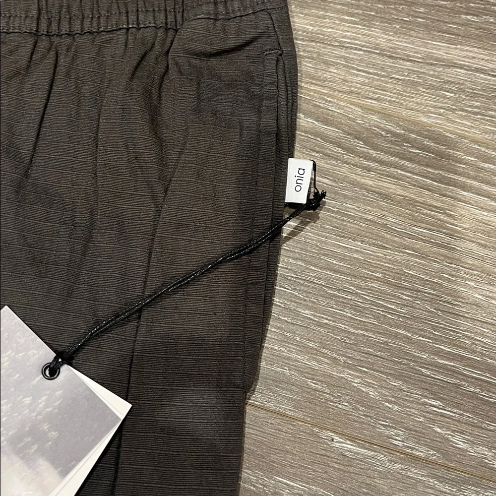 Onia Charcoal Men's RipStop Joggers with Drawstring